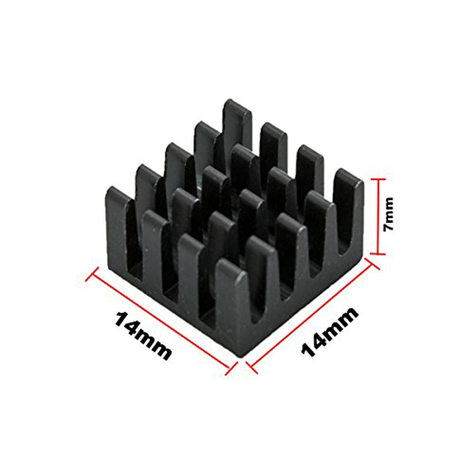 10 Pcs/lot Raspberry Pi 3 Heat Sink Aluminum HeatSink CPU Cooling Pad Cooler Radiator For Model B+ Plus Pi3 B 2B | Компьютеры и офис