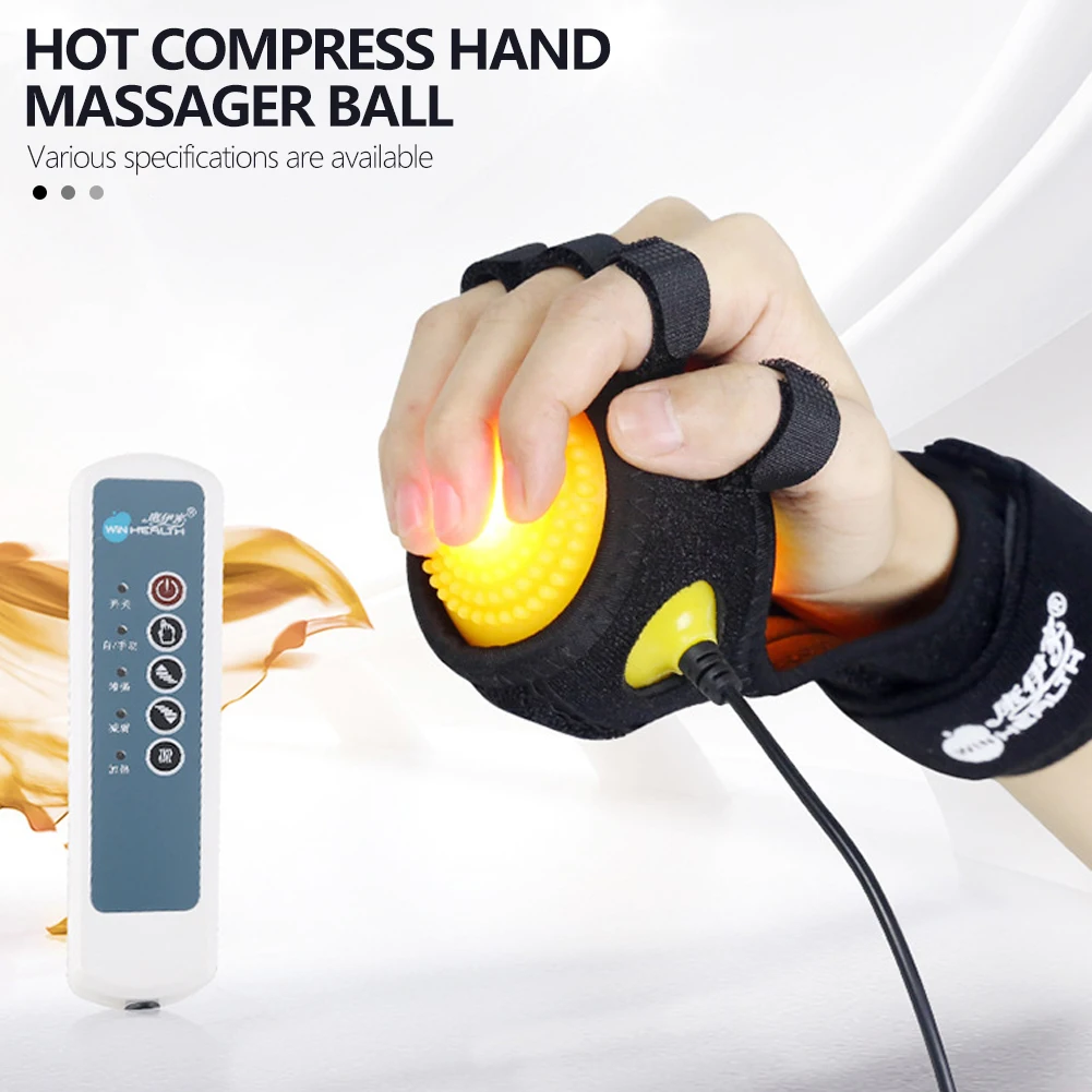 

Anti-Spasticity Ball Splint Hand Infrared Impairment Finger Wrist Orthosis Therapy Stroke Hemiplegia Apoplexy Fingers Training