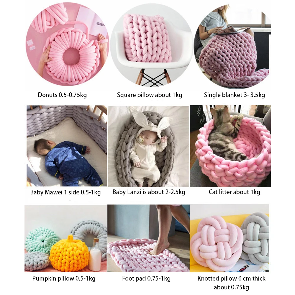 Одеяло для ручного вязания сделай сам очень толстая пряжа из мягкой Мериносовой