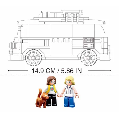 Городской автомобиль совместимый с legoed Speed Champions гоночный двухслойные автобусные