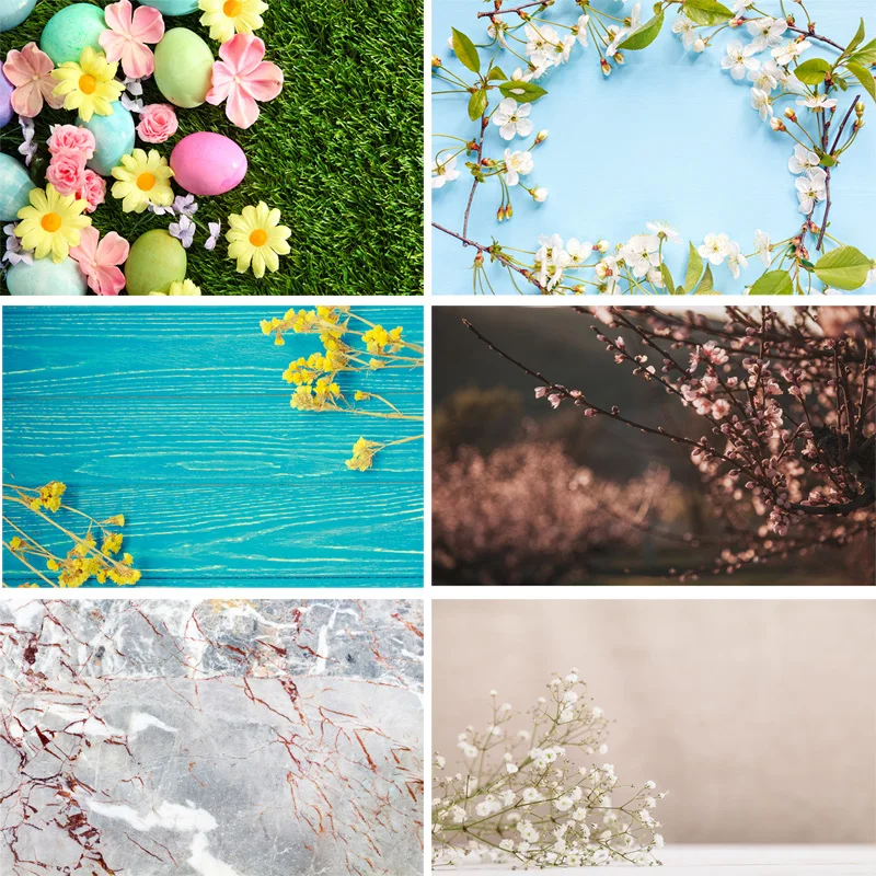 

SHENGYONGBAO Vinyl Custom Photography Backdrops Prop scenery+ Flower and Wooden Planks Photography Background 190117SK-0004