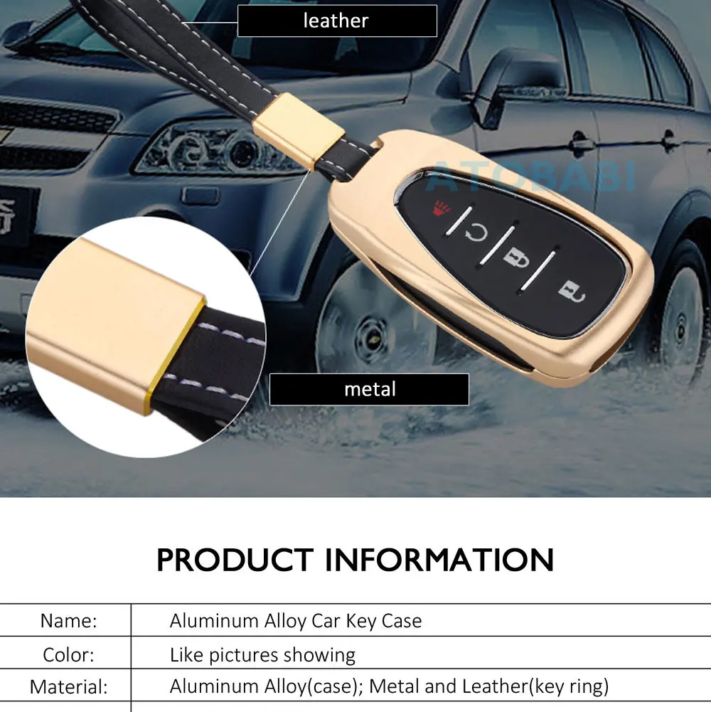Алюминиевый сплав автомобильный ключ чехол для Chevrolet Equinox Chevrolet Malibu XL умный пульт дистанционного Fob крышка протектор сумка авто аксессуары