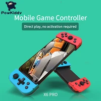 powkiddy x6pro wireless bluetooth game controller telescopic gamepad joystick for android mobile phone game handle pc 3d games