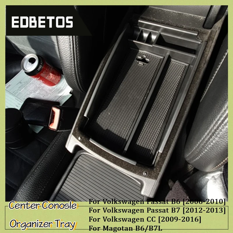 

Armrest For V W Volkswagen CC Passat B6 B7 2006-2016 Central Storage Box Armrest Glove Holder Plate Car Organizer For Magotan B6