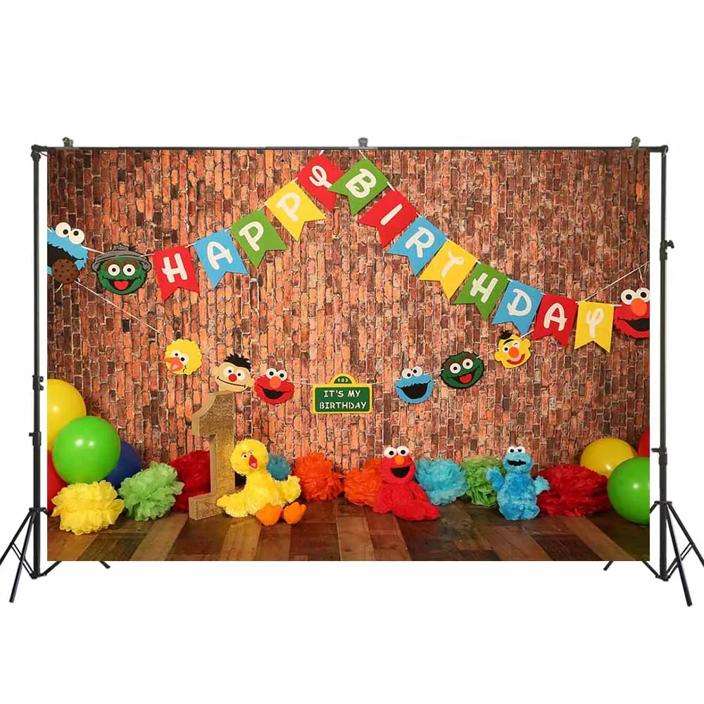 

Фотофон для первого дня рождения мальчика игрушки украшения детский торт разбивать портрет фотосессия фон баннер из реквизитов участников