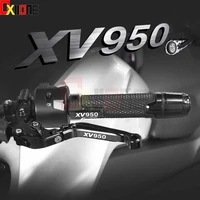 motorcycle aluminum brake clutch levers handlebar hand grips ends for yamaha xv950 xv 950 racer 2016 2017 2018 accessories