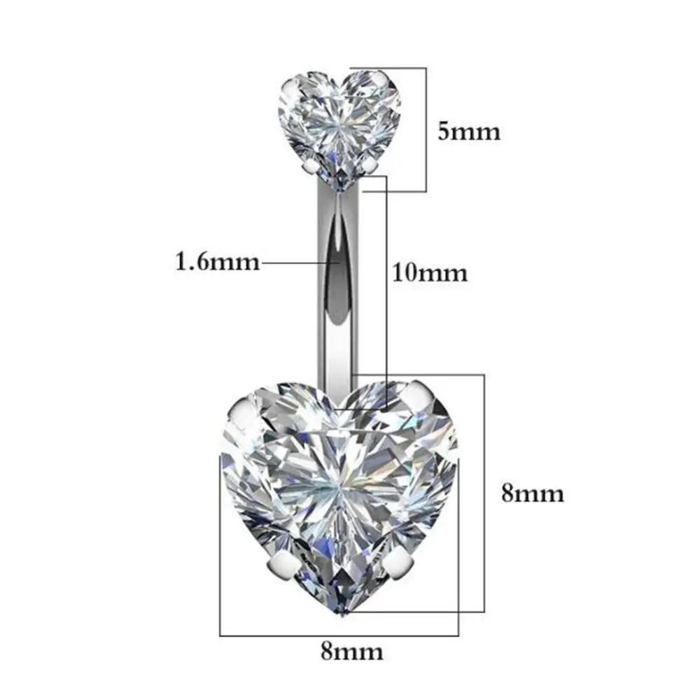 Пупка серьги для пирсинга живота стальные пупка кольца Хрустальный пирсинг