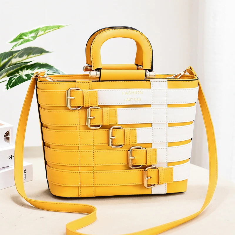 

Fashion Exquisite Weave Pattern Women Handbag PU Leather Designer Shopper Underarm Shoulder Bags Female Top-handle Crossbody Bag