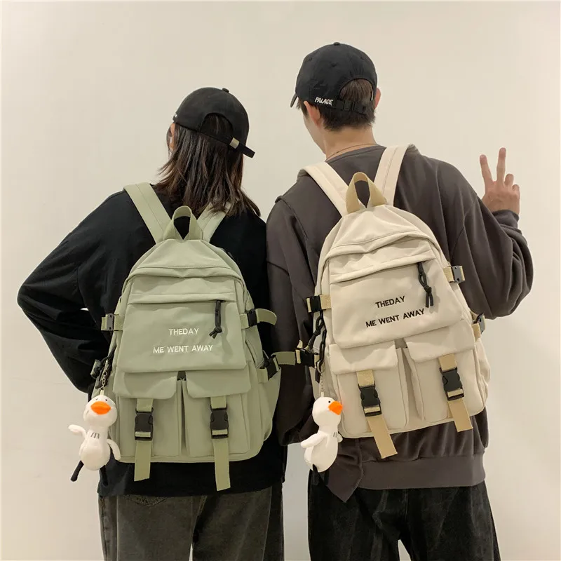 Школьная Сумка Женская Корейская версия Harajuku ulzzang рюкзак для учеников Старшей школы Холщовый Рюкзак в стиле