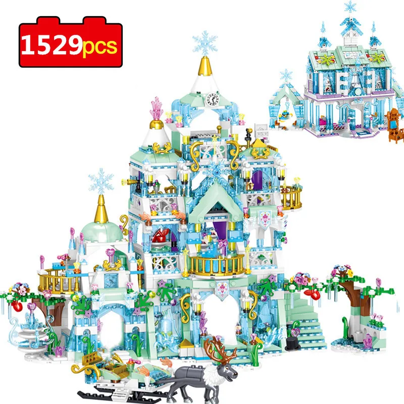 

1519pcs Girls Princess Figures Building Blocks Magical Castle Sets Compatible Friends City Queen Palace House Bricks Toys Gifts