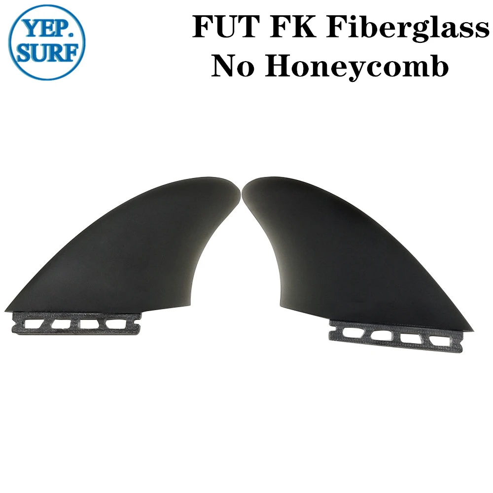 FUT FK Fiberglass Future surf Плавники для серфинговой доски плавники Future Килевой Плавник Набор двойных плавников в серфинге белого цвета - Цвет: FUT FK Fiberglass