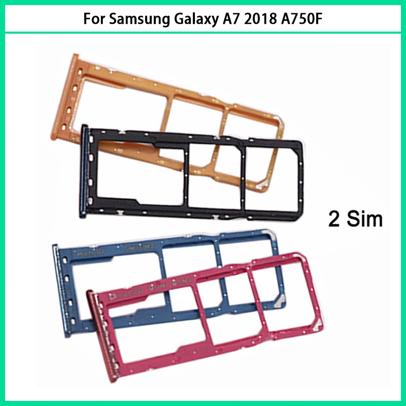 Новый лоток для sim-карт A750 samsung Galaxy A7 2018 A750F устройство чтения держатель слот