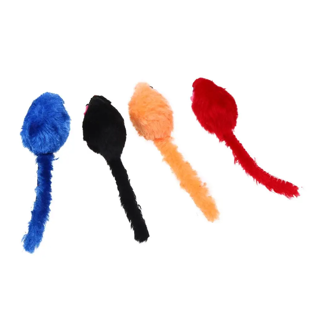 

Interactive Plush Playing Pet Cat Attract Attention Rat Toys Fleece Mouse Bite Resistant Training Promote Interaction