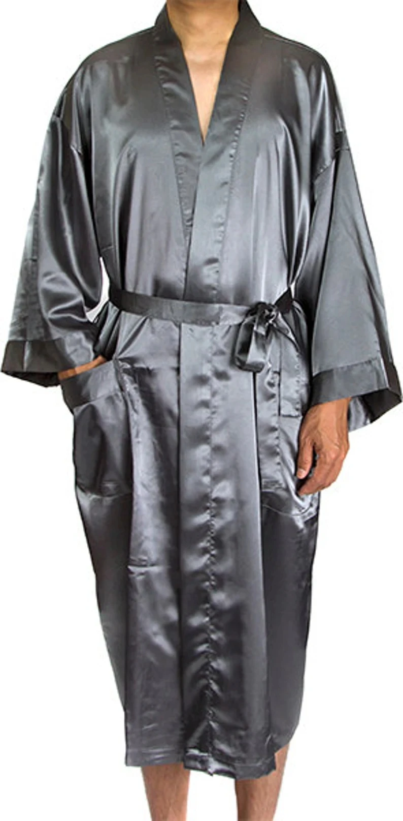 Groom Robe Mens Satin Kimono Robes Husband To Be Groom Print Bathrobe Hubby Gift For The Men's Engagement Party Wedding Homewear