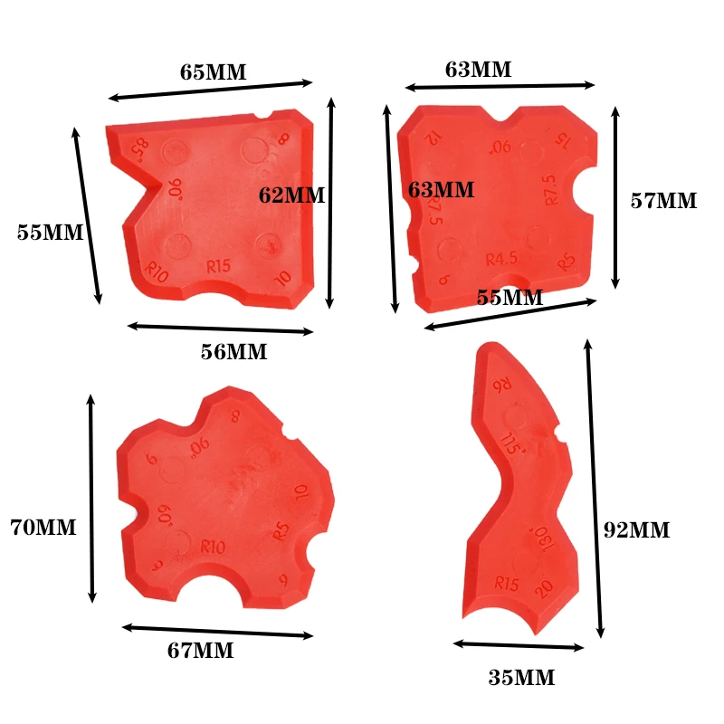 4 шт. заземляющий герметик силиконовый аппликатор для профилирования инструмент