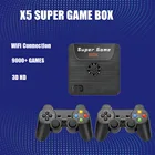 Супер консоль X5 ТВ видео игровые консоли WIFI 3D HD AV выход для PSPN64PS игр с беспроводным геймпадом встроенные 9000 + игр