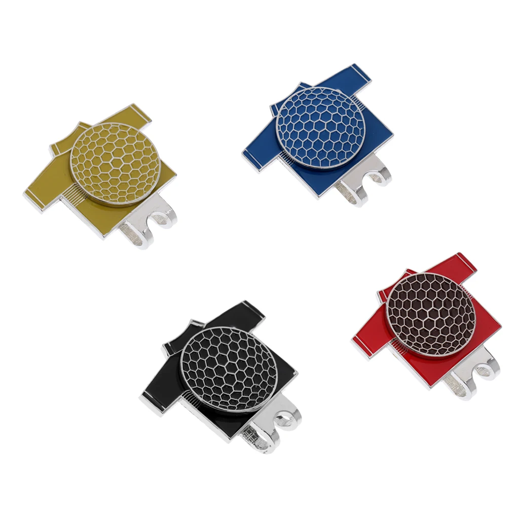 

Golf T-shirt Magnetic Hat Clip with Golf Ball Marker Suits Golf Hat or Visor