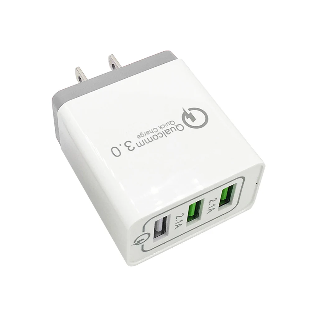 Быстрое зарядное устройство адаптер 3 USB порта QC3.0 зарядный блок вилки