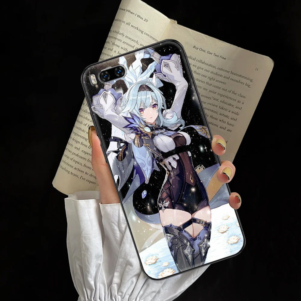 Фото Чехол для телефона Eula GAME Genshin Impact для Xiaomi Mi Max, Note 3, A2, A3, 8, 9, 9T, 10 Lite Pro, Ультрачерный чехол из ТПУ prime с 3D рисунком №5