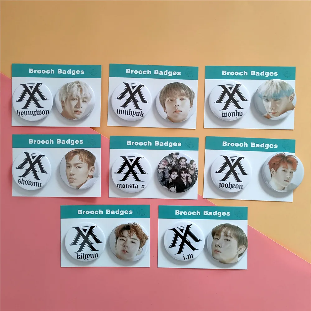 Брошь Kpop Monsta X 2 шт./компл. | Канцтовары для офиса и дома
