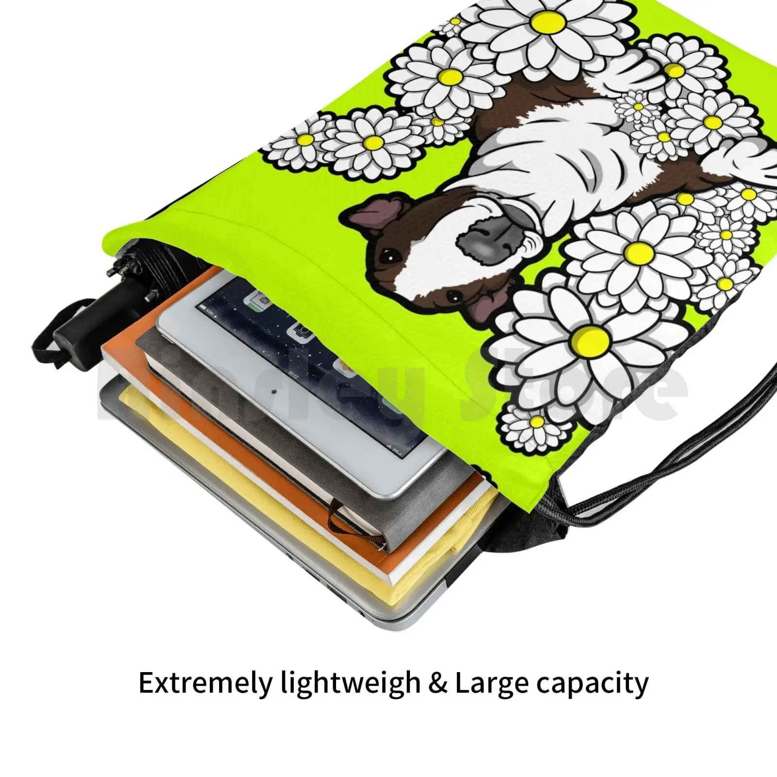 Английский бультерьер галька рюкзак сумка с Кулиской спортивная