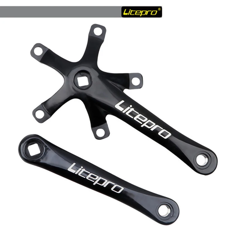 Складной шатун для шоссейного велосипеда Litepro 170 мм квадратный BCD 130 детали | Спорт