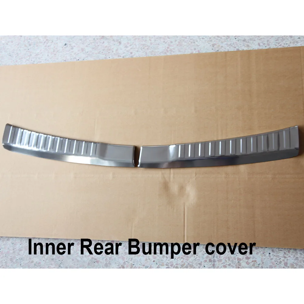 KOUVI 3 шт. защитный задний бампер из нержавеющей стали защитная Накладка на порог