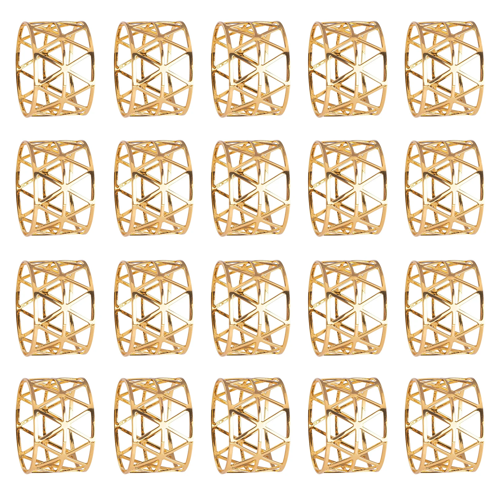 

20 шт., кольца для салфеток из сплава