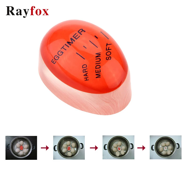 Kitchen Accessories Resin Eggs Timer Heat Sensitive Color Changing Control Soft Hard Boiled Bar Supplies Egg Tools | Дом и сад