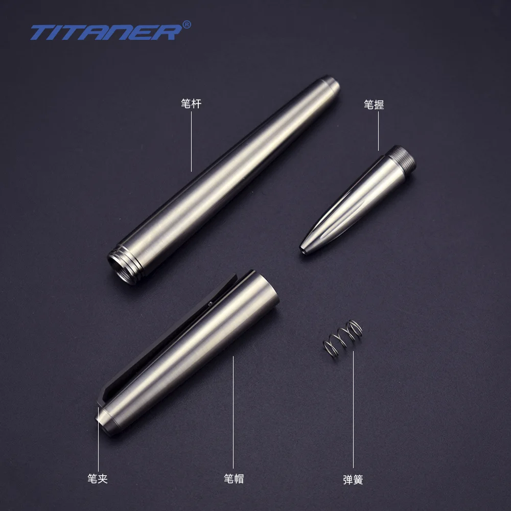 Harga TITANER Titanium Alloy Penandatanganan Pena Pena Taktis Alat Pertahanan Diri Dengan Tungsten Steel Kaca Breaker