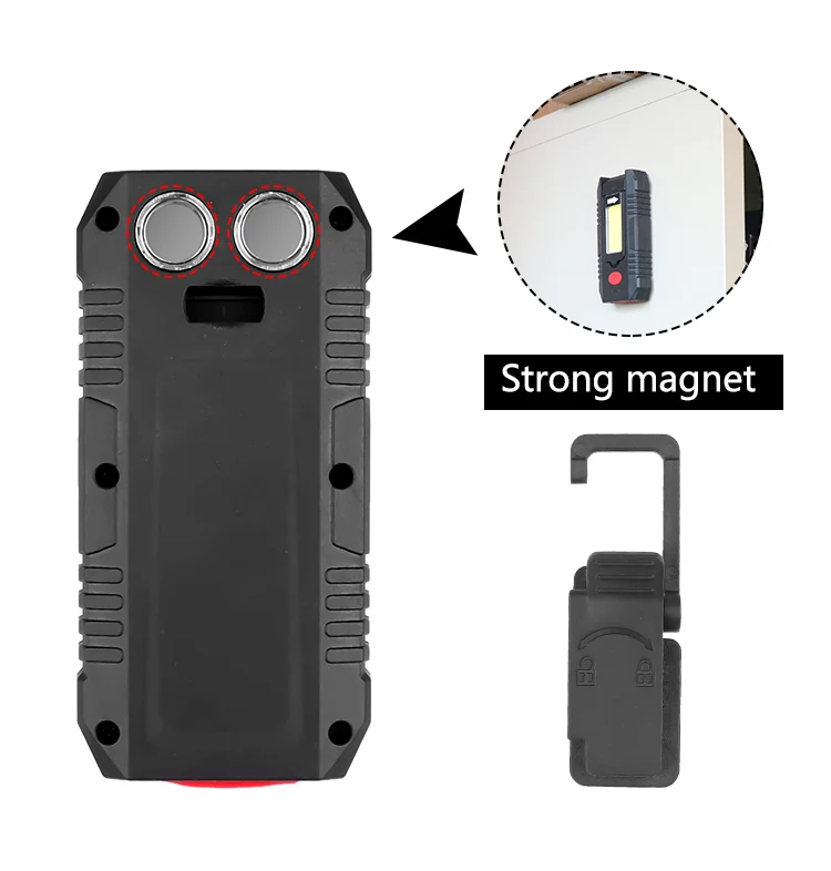 Портативный светодиодный светильник Красный портативный Рабочий 4 режима