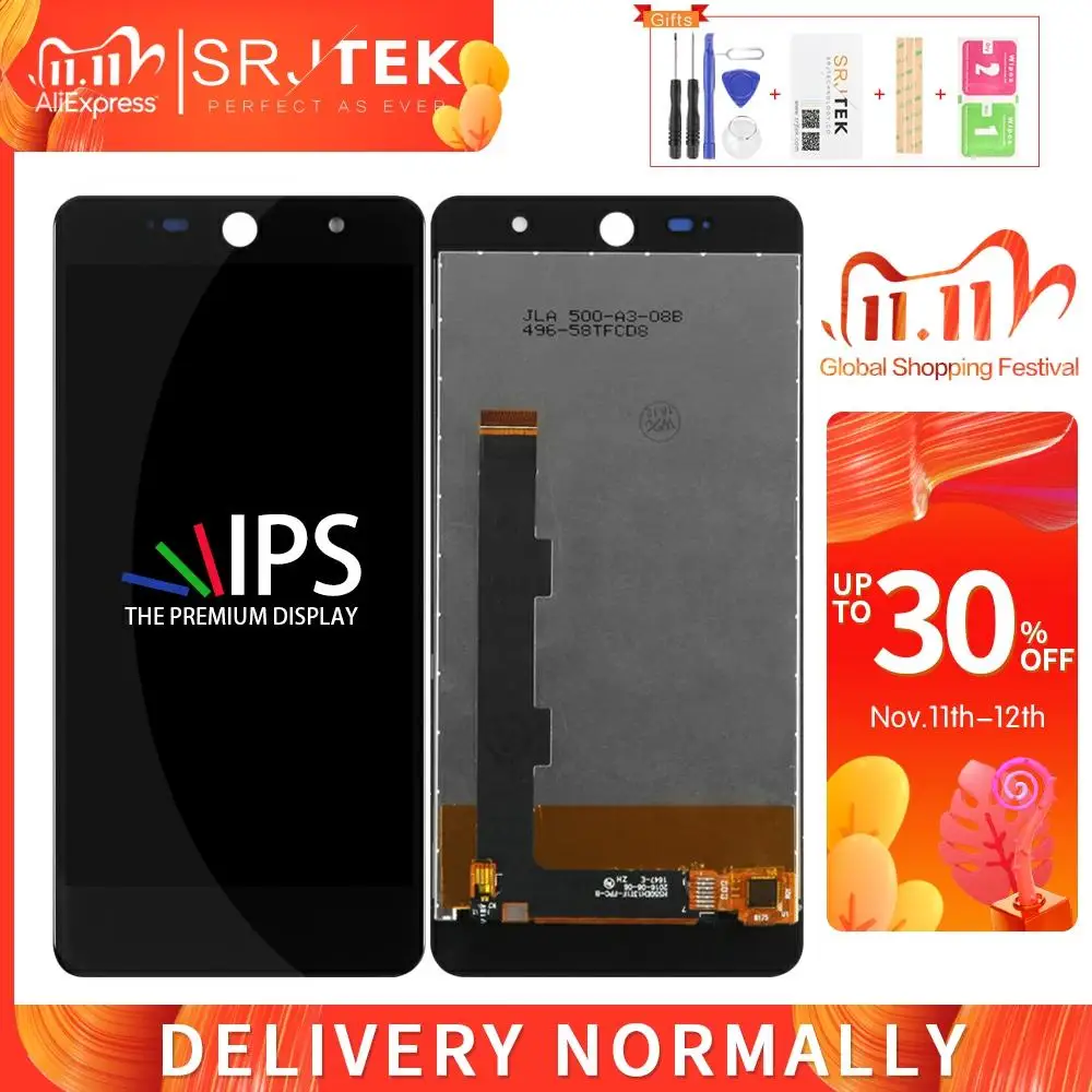 Srjtek 5 0 для Wileyfox swift 2 ЖК сенсорный экран стеклянная панель сенсор запасные части Plus