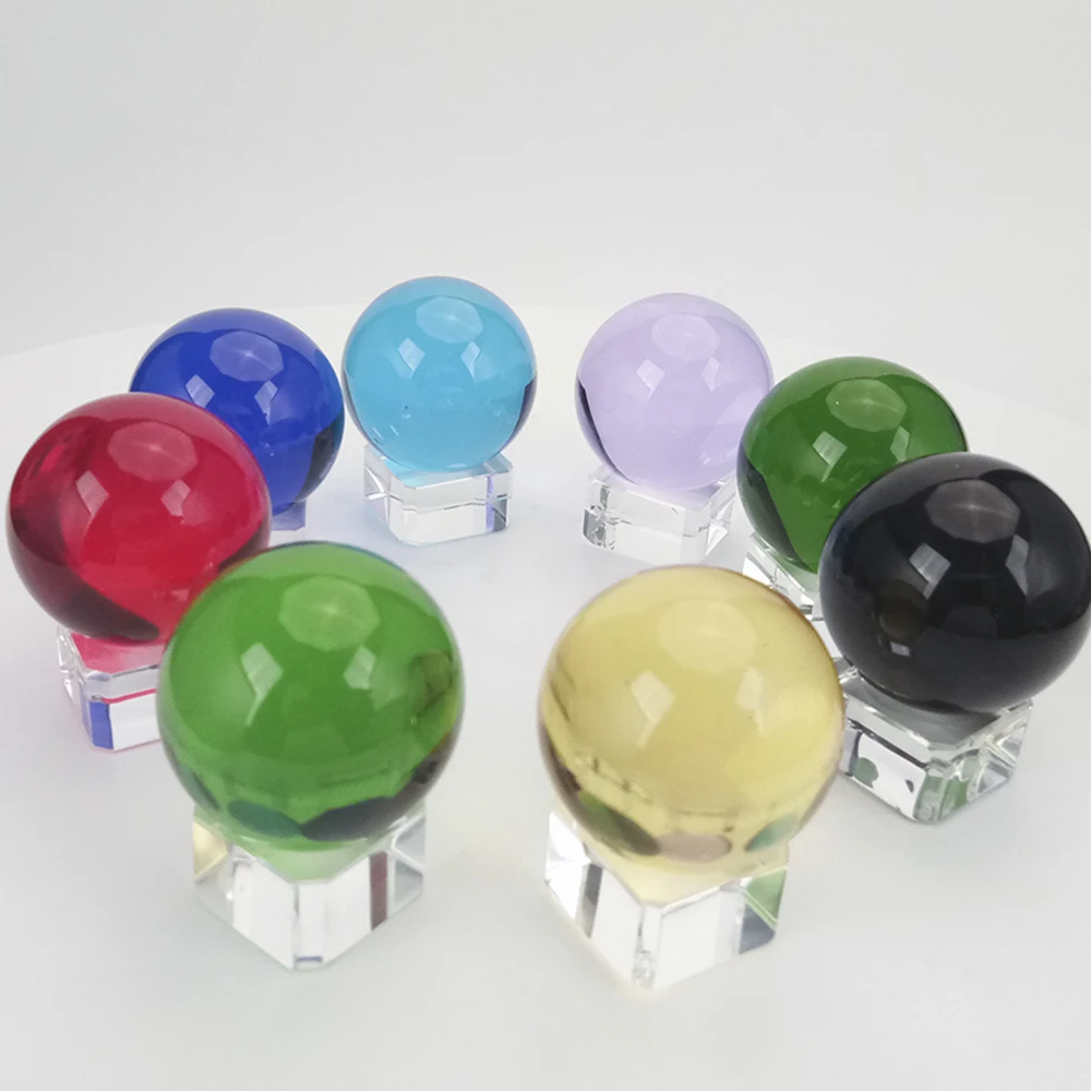 Высококачественный кварц 70 мм стеклянный шар различных цветов Красивое Ремесло