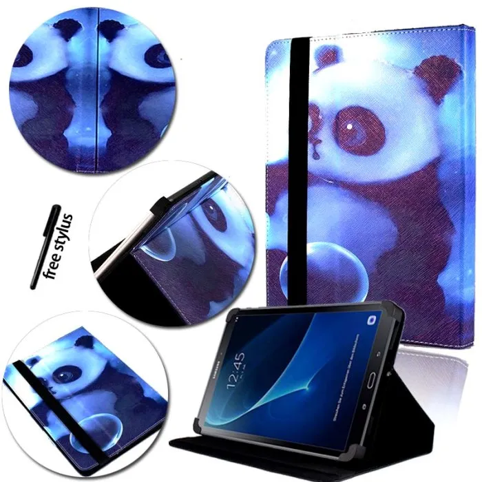 KK& LL для samsung Galaxy Tab 2 P5100/Tab 3 P5200 GT-P5210/Tab 4 SM-T535 T533 T536 10,"-кожаный чехол-книжка для планшета - Цвет: Panda
