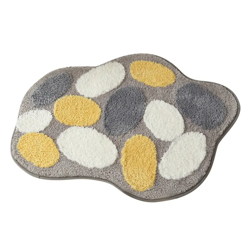 

Poached Egg Bathroom Non Slip Mat Super Cute Poached Egg Carpet 18*25 Inches Suitable For Bathroom Door Bathtub Entrance Door