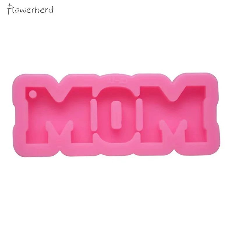 

DIY MOM DAD English Alphabet Resin Mold Epoxy Keychain Silicone Molds Car Pendant Tool Chocolate Mold Cake Decoration Tools