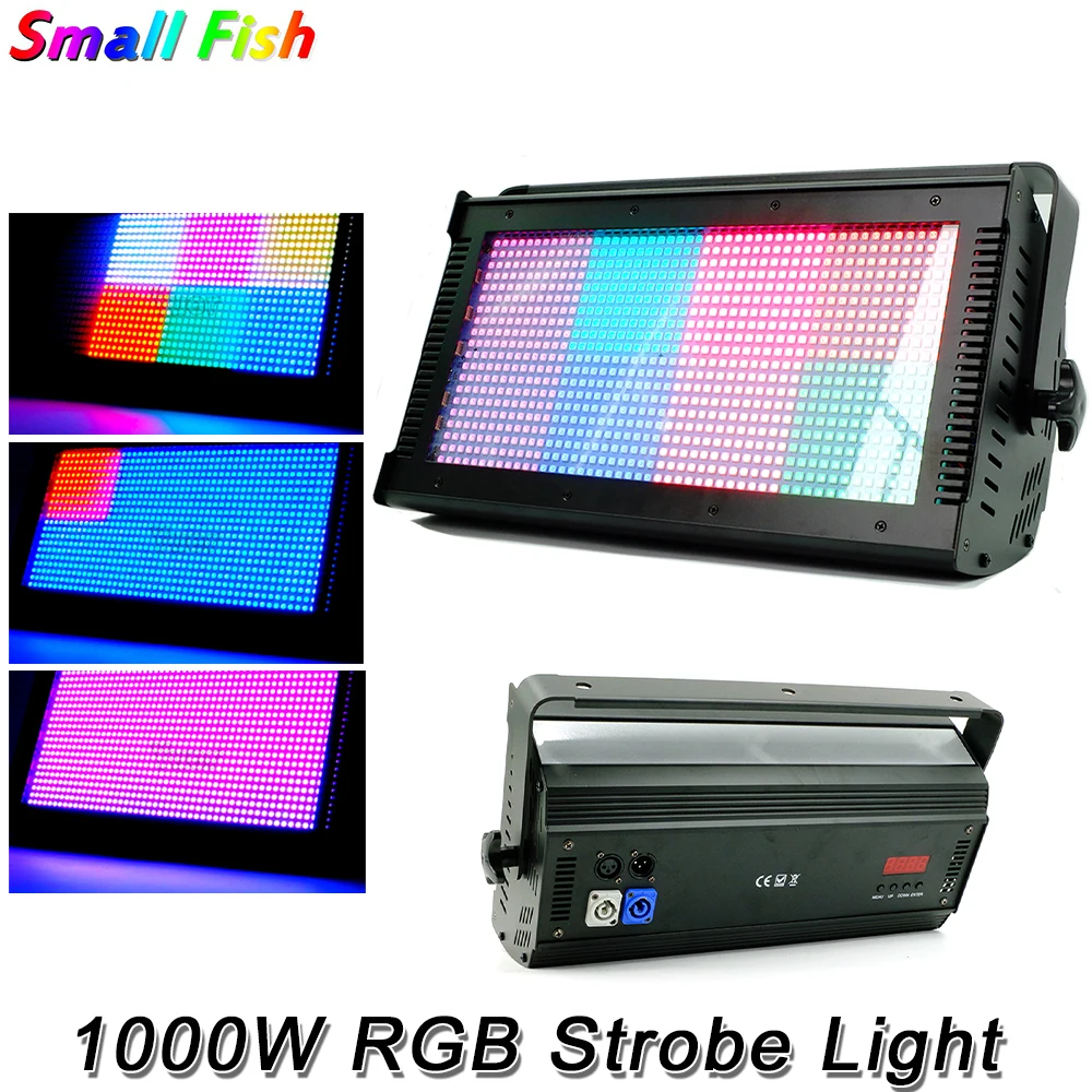 

1000 Вт RGB стробоскопический светильник со звуковым управлением для сцены DJ Дискотека Рождественская вечеринка стробоскопический эффект све...