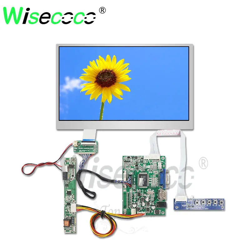 Дисплей для ноутбука wisecoco Raspberry Pi 3 4 10 1 дюйма 1280*720 IPS 750 яркий жк дисплей с VGA HDMI