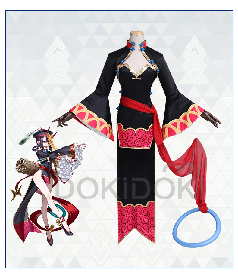 DokiDoki-R игра Fate Косплей Shuten Douji китайский Зомби костюм Fate/Grand Order Косплей Костюм Женский Хэллоуин