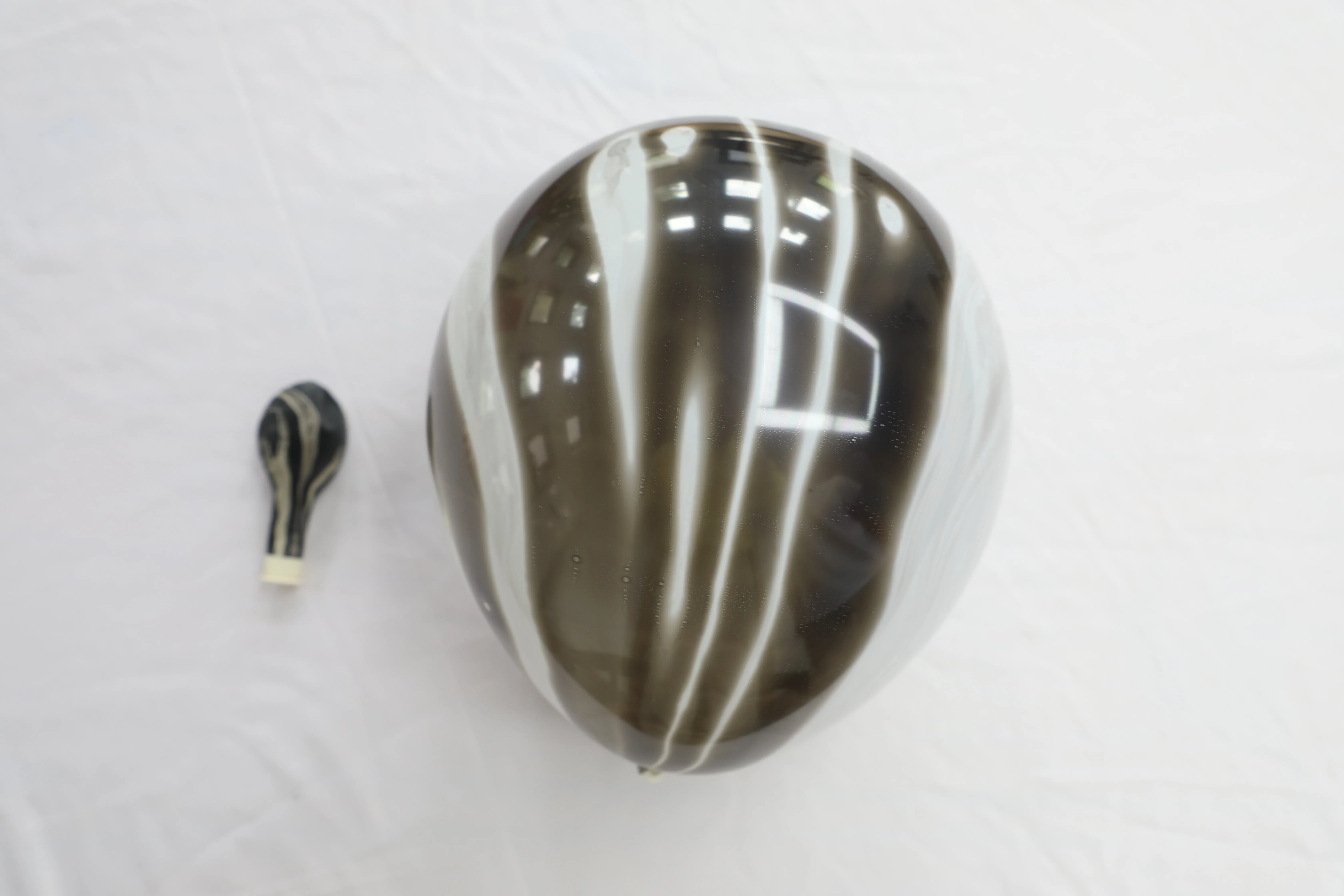 30 шт. 12 дюймовые черные и белые Агатовые латексные гелиевые шары с драгоценным