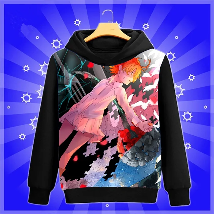 Аниме-Толстовка Manga The Promised Neverland Yakusoku no Neverland Norman cosplay Sweatshirt весна-осень мужские и женские пуловеры пальто - Цвет: 9
