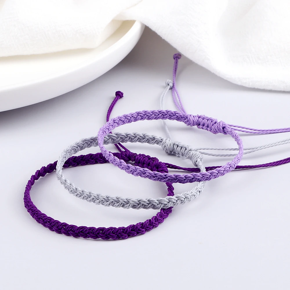 Handmade Wax String Bracelet Waterproof Thread Braided Bangles Women Men Bohemian Twist Bracelets Friendship Wristband Jewelry | Украшения