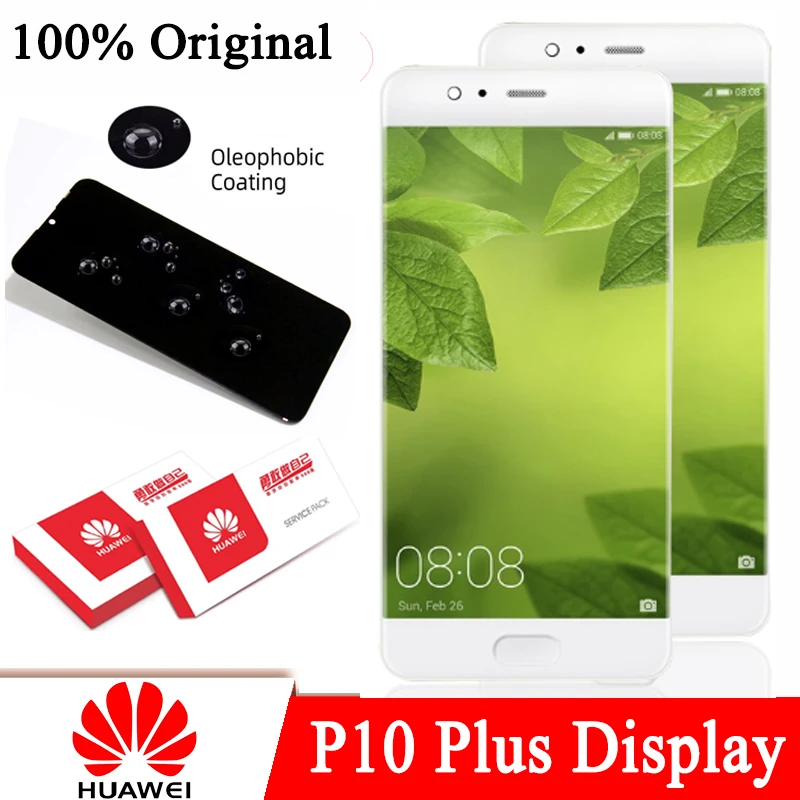 100% Оригинальный 5 ''дисплей для Huawei P10 Plus ЖК сенсорный экран дигитайзер