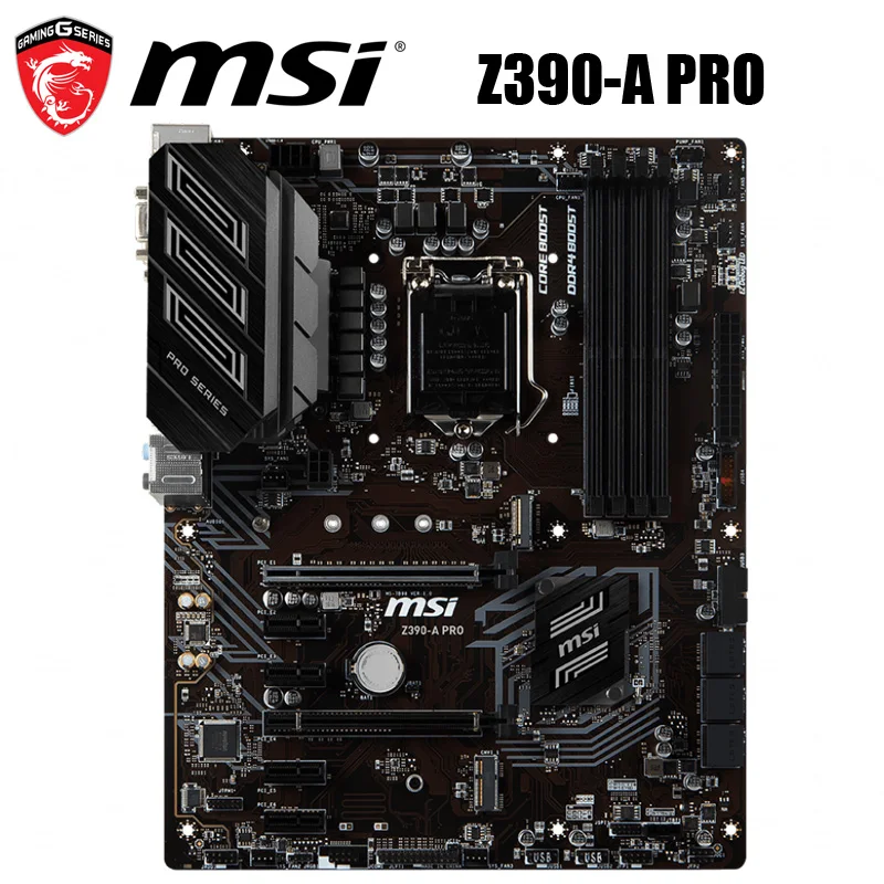 Новая материнская плата для майнинга MSI Z390 A PRO LGA 1151 DDR4 6GPU 6PCI E плата|Материнские