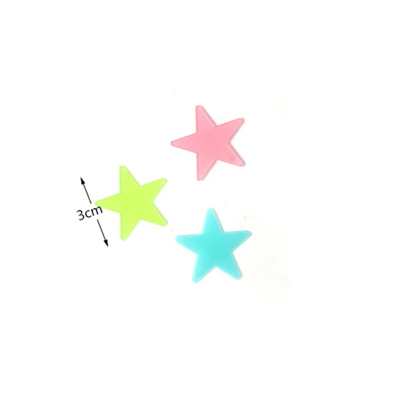 100 шт./пакет светящаяся Звезда стикер на стену домашняя отделка спальни крыша