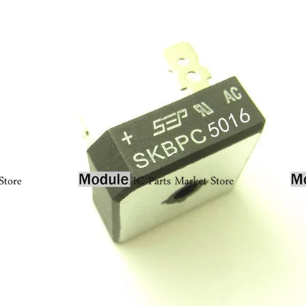 10pcs New SKBPC5016 Commonly used three-phase rectifier bridge for electric welding machine Module 50A/1600V pile 5 Pin | Обустройство