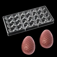 28 hole diamond easter eggs polycarbonate chocolate mold for baking cake decoration diy candy confectionery tools
