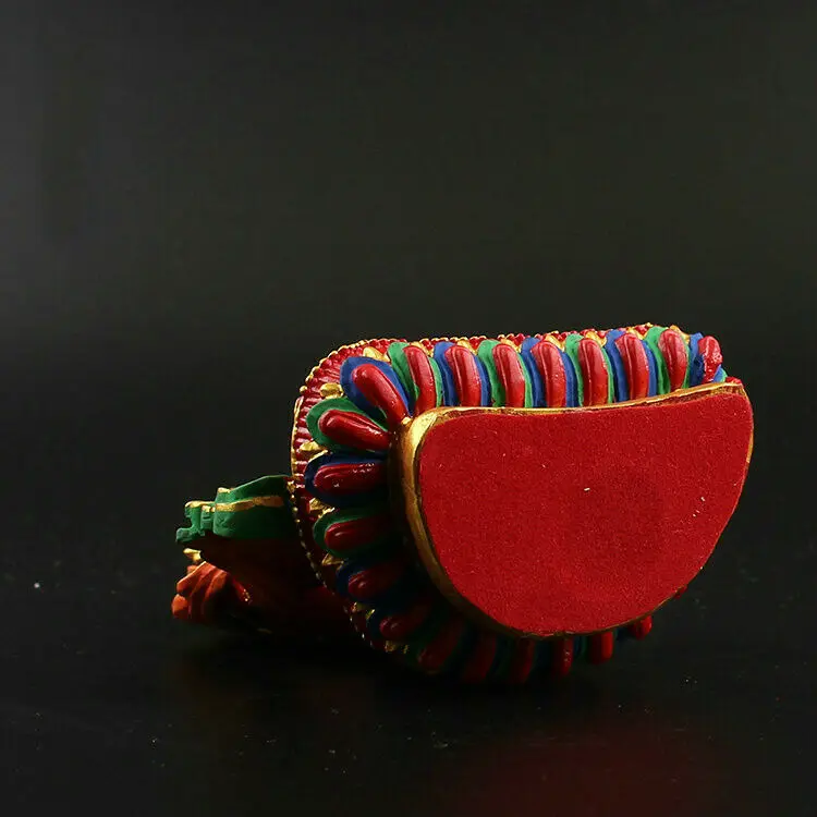 4 9 &quotТибет буддизм Смола Ручная роспись Амитаюс долголетия статуя Будды|Статуи и