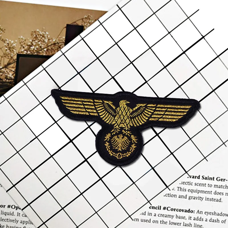 Немецкая тканая нашивка с вышивкой орла WW2 | Украшения и аксессуары