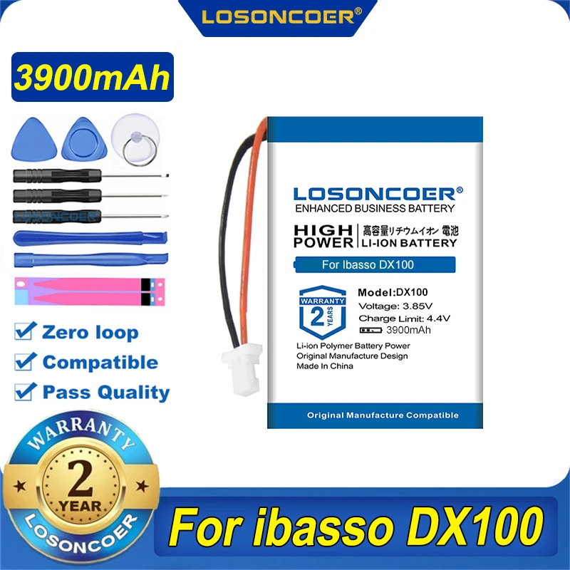 100% Оригинальный LOSONCOER 3900 мАч аккумулятор для Ibasso DX100 HDP-R10 Hifi плеера - купить по